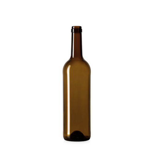 Botella Bordelesa Caractere Corcho Ámbar
