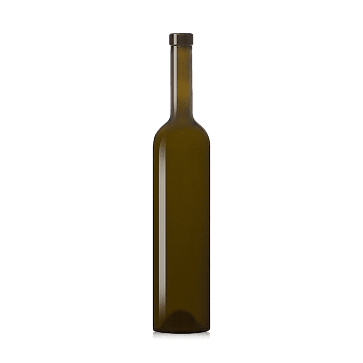 Botella Bordelesa Lucentum Corcho Verde Oscuro