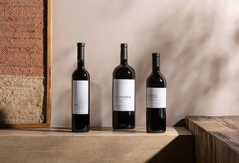 botellas para vino bordelesas
