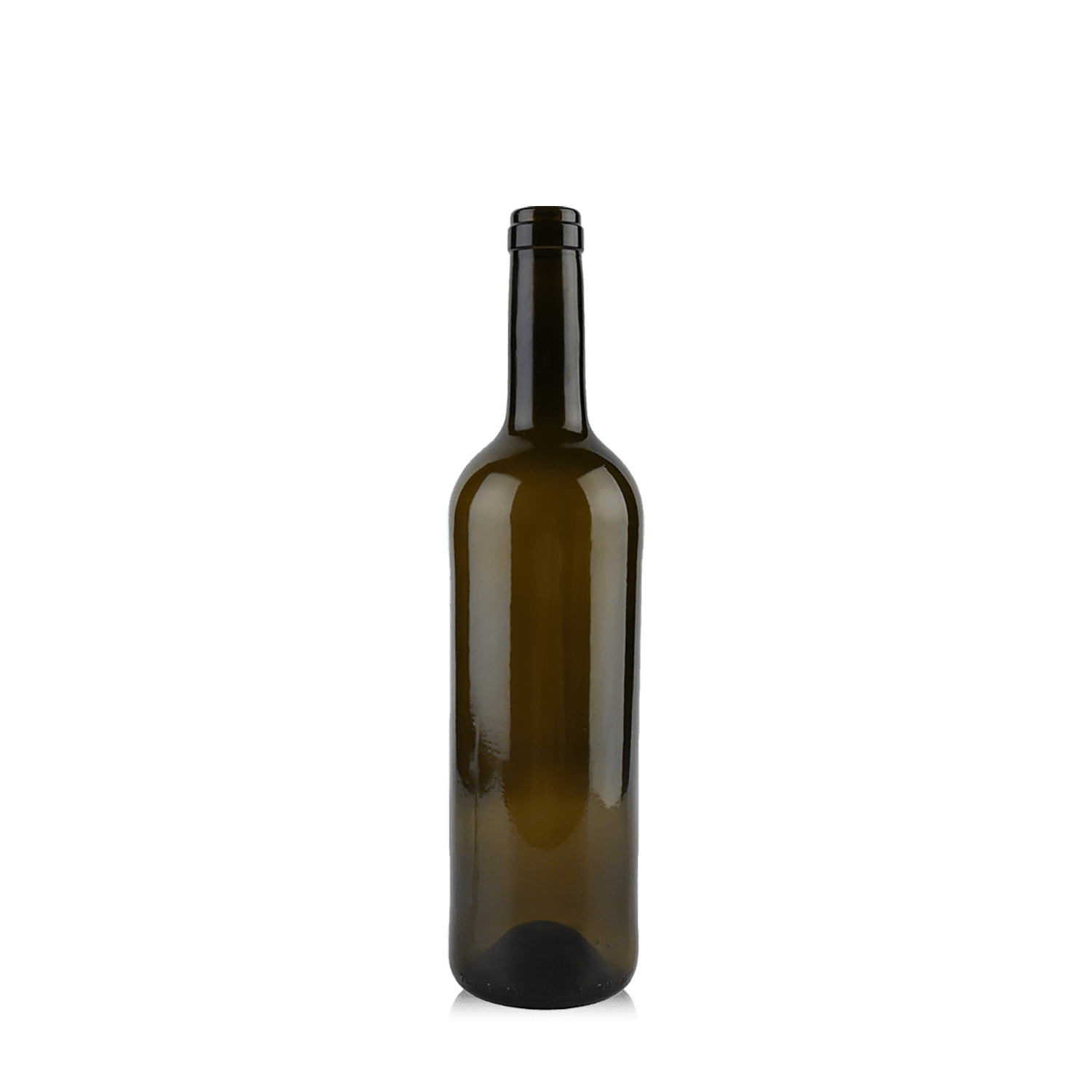 Botella Bordelesa Leve Corcho Verde Oscuro